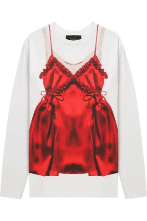 Simone Rocha Camiseta Negligee estampada
