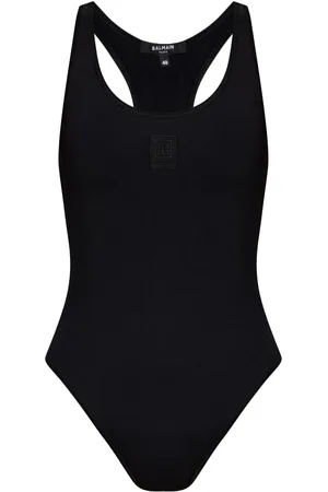 Balmain Bañador con tiras cruzadas