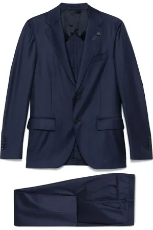 LARDINI Traje con detalle de broche