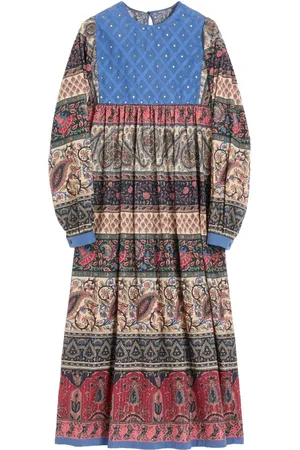 VALENTINO GARAVANI Vestido midi con estampado Voyage Imaginaire
