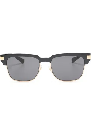 VERSACE Gafas de sol con logo y montura cuadrada