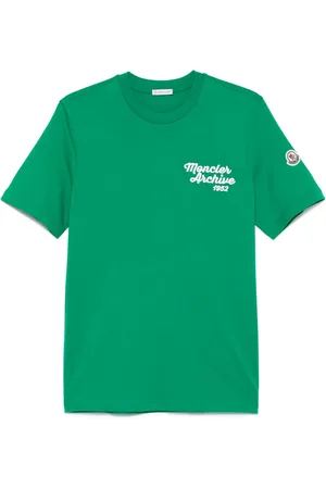 Moncler Camiseta de algodón con logo bordado