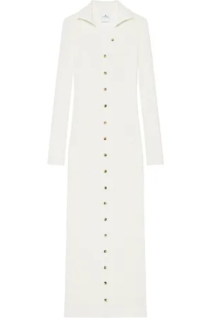 Courrèges Vestido de canalé