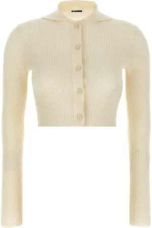 Jil Sander Cárdigan de canalé