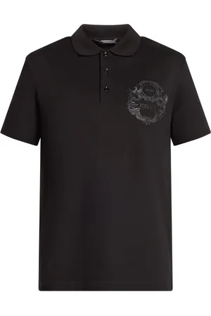 VERSACE Polo con logo bordado