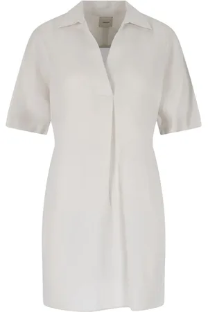 Calvin Klein Vestido corto con placa del logo