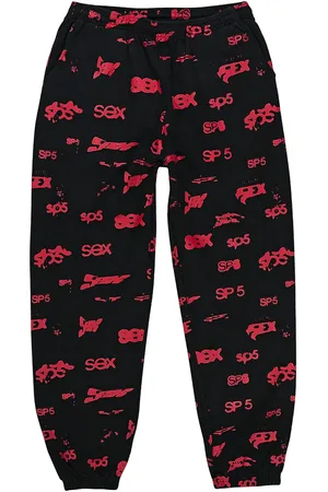 Sp5der Pantalones de chándal "Black" con motivo gráfico