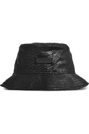 Breathe Sombrero de pescador con efecto de piel de cocodrilo