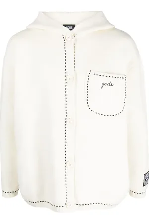 GCDS Chaqueta con capucha y logo bordado