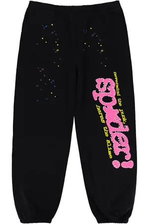 Sp5der Pantalones de chándal "Black" con logo