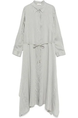 PESERICO SIGN Vestido camisero a rayas diplomáticas