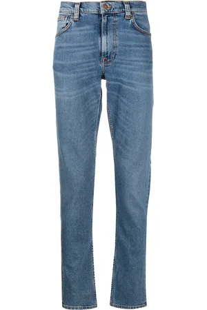 Nudie Jeans Vaqueros rectos de talle medio