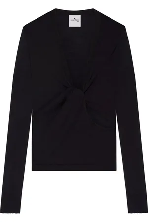 Courrèges Falda con detalle retorcido