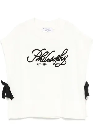 PHILOSOPHY DI LORENZO SERAFINI Top con logo bordado