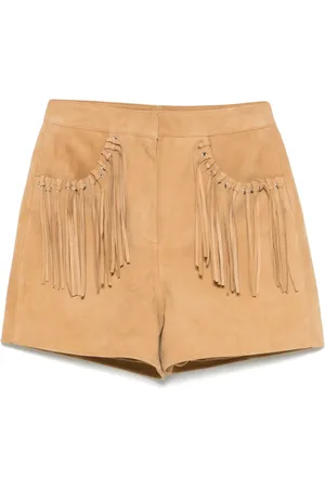 Maje Pantalones cortos con detalle de flecos