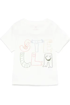 Stella McCartney Camiseta con ilustración estampada