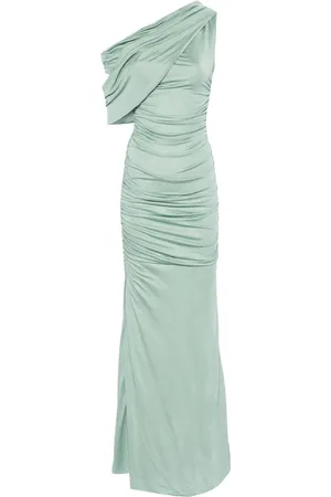 BLUMARINE Vestido largo fruncido