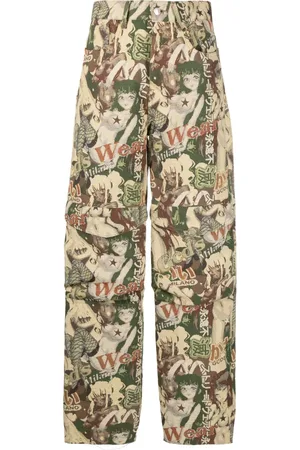 GCDS Pantalones cargo Hentai en jacquard