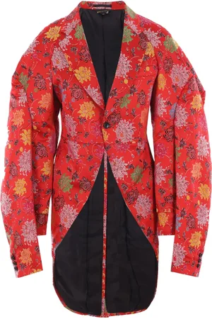 Comme des Garçons Blazer con motivo floral en jacquard