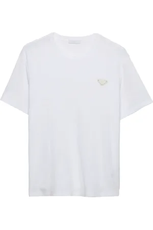 Prada Camiseta de algodón con logo