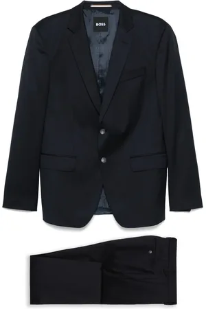 HUGO BOSS Traje de lana virgen y sarga