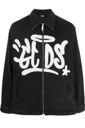 GCDS Chaqueta vaquera con estampado de grafiti