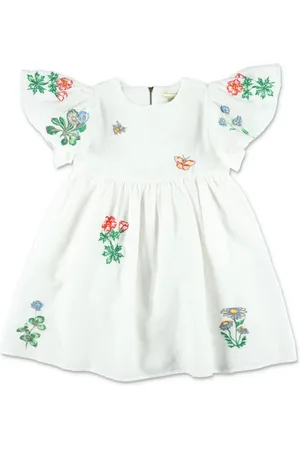 Stella McCartney Vestido con motivo floral y mangas con volantes