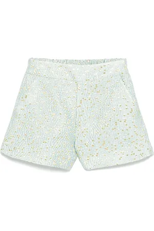 MISS GRANT Pantalones cortos con efecto metalizado