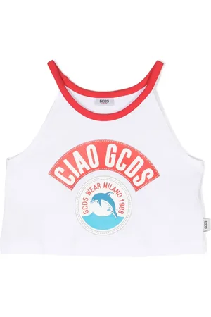 GCDS Top con logo estampado