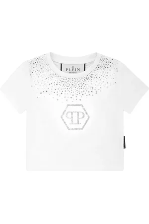 Philipp Plein Camiseta corta Hexagon Strass