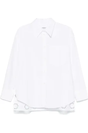 Dondup Camisa con bordado inglés