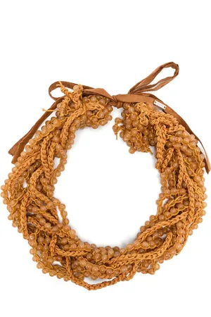 ALYSI Collar con cuentas de ganchillo