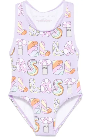 Stella McCartney Bañador con logo estampado