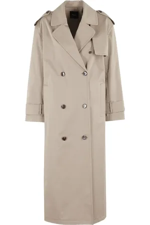 THEORY Gabardina con doble botonadura