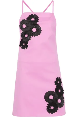 Msgm Vestido corto con apliques florales
