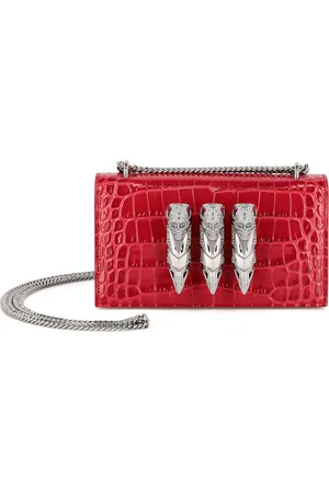 Philipp Plein Bolso de hombro con efecto de piel de cocodrilo