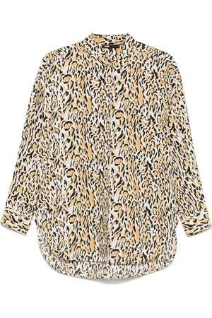 Maje Camisa con motivo de leopardo
