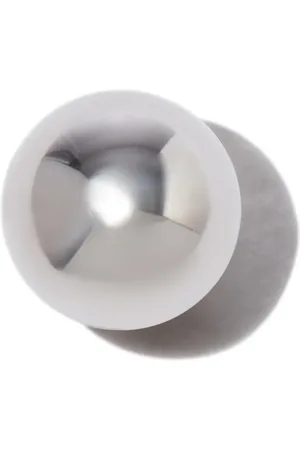 Maria Tash Pendiente Ball en oro blanco de 18kt