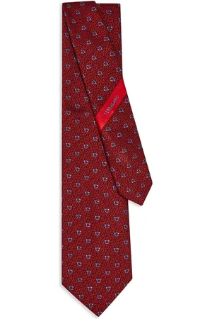 Salvatore Ferragamo Corbata Gancini en jacquard