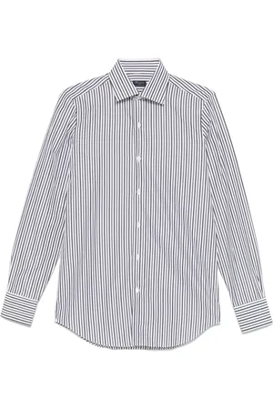 Finamore Camisa a rayas de algodón