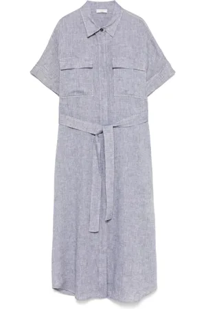 PESERICO SIGN Vestido midi de lino
