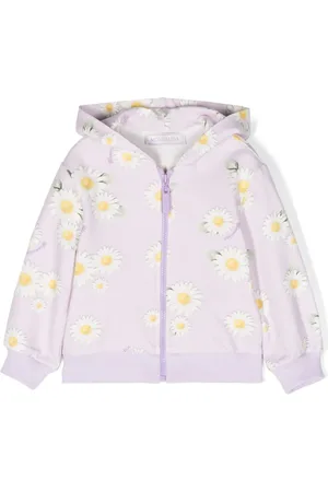 MONNALISA Sudadera con capucha y estampado floral