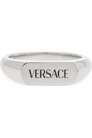 VERSACE Anillo con logo grabado