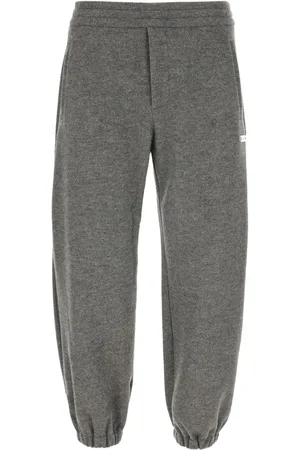 Alexander McQueen Pantalones de chándal con placa del logo