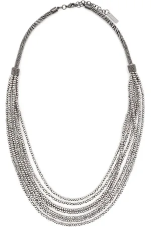 PESERICO SIGN Collar a capas con detalles de cristal