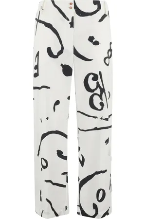 ALYSI Pantalones con motivo abstracto