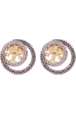 Tory Burch Pendientes con placa del logo