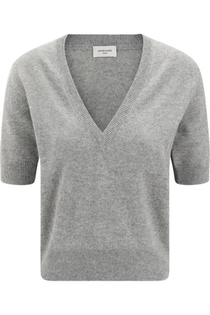 Jacob Cohen Top con cuello en V y manga corta
