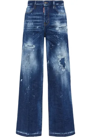Dsquared2 Vaqueros anchos rasgados