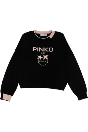 Pinko Jersey con logo en intarsia